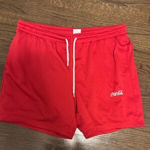 Coca Cola Vibrant Red Athletic Shorts